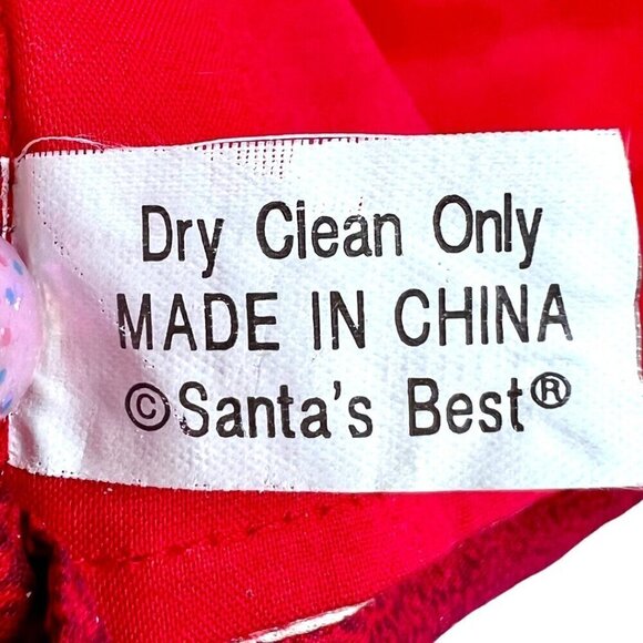 Santas Best Snowman Christmas Holiday Stocking Plush 3D Puffy Raised Quilted 17" - Picture 6 of 6